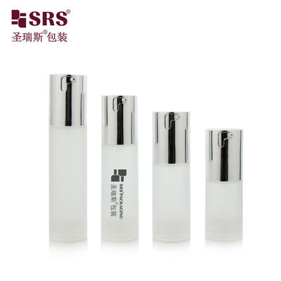 Buy TA023 20ml 30ml 40ml 50ml Glossy Matte In Mold Injection Clear Frosted PP PCR Airless Bottle For Foundation Cosmetic Packaging online manufacture