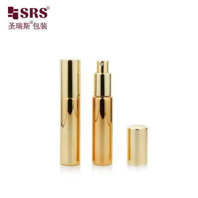 Buy BLPA 10ML Metalized Gold Empty Round Glass Perfume Spray Pump Bottle Customization Fine Mist online manufacture
