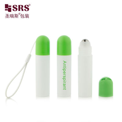 Buy RPPF 20ml Silk Screen Printing Plastic Portable Travel Size Antiperspirant Deodorant Gel Flat Roller Bottle With Dome Cap online manufacture