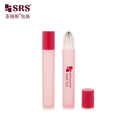 Buy RPP-15ML Red Flat Plastic Screw Cap No Leakage PP Roll-On Bottle With Steel Ball For Eye Gel Pain Relief online manufacture