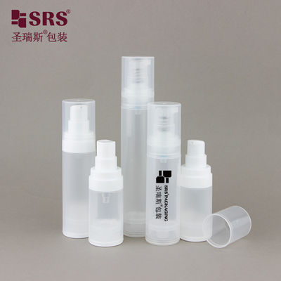 Buy A0216 15ml 30ml 50ml Glossy Matte In Mold PP PCR Plastic Airless Bottle With Lotion Spray Pump online manufacture