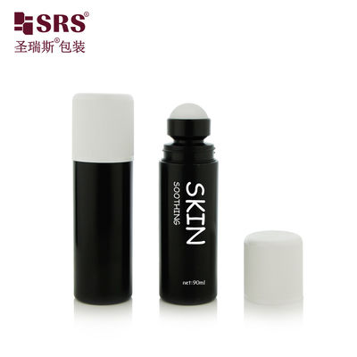 Buy RPPD1-90ML Black Matte PP Plastic Bottle With Child Resistant Cap Double Wall No Leakage For Antiperspirant Gel online manufacture
