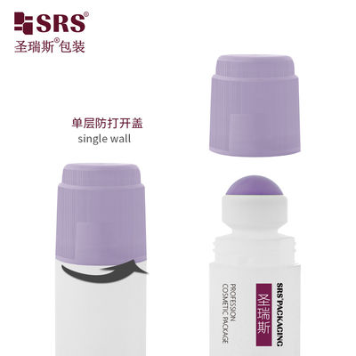 Buy RPPDF-90ML Unqiue Design Plastic PP PCR Empty Roll On Deodorant Gel With Single Pinch Screw Cap online manufacture