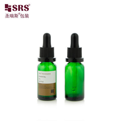 Buy D012 Amber Green Clear Stock Color Glass Bottle With Screw Dropper Lid Silicone Bulb For Essential Oil online manufacture