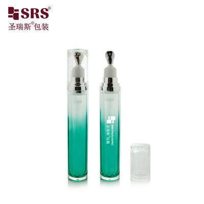 Buy LR001-15ML High End Luxury Skincare Eye Gel Applicator Metal Zinc Head Acrylic Lotion Bottle Container Tube online manufacture