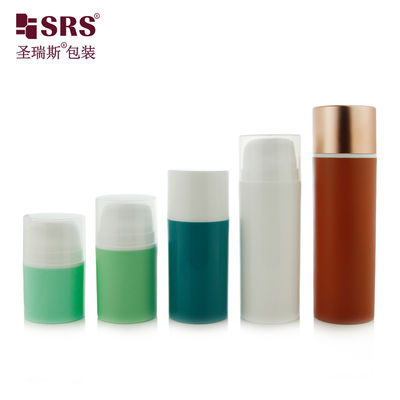 Buy PA609 30ml 50ml Cute Skin Care Cleanser Lotion Gel Foundation PP Airless Bottle With Snap On Pump  No Leakage online manufacture