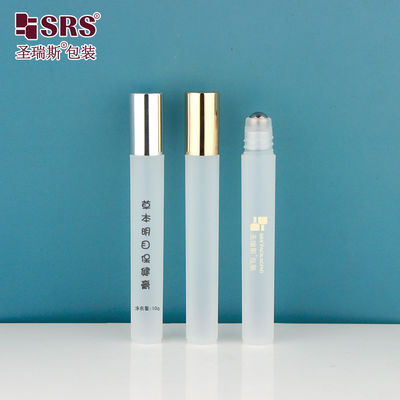 Buy RPA-10ML(C) Clear Matte Frosted Plastic PP PCR Eco Friendly Eye Serum Roll-On Bottle online manufacture
