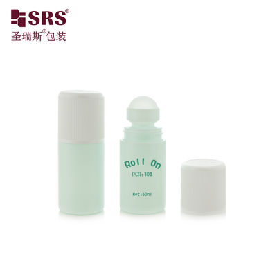 Buy RPPC1-60ML Green Round Shape PP Antipersipirant Gel Roll On Deodorant Bottle No Leakage CRC Child Resistant Cap online manufacture