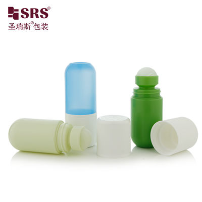 Buy RPPA1-50ML Round Bottom Plastic PP PCR Roller Ball Bottle For Antiperspirant Packaging CRC online manufacture