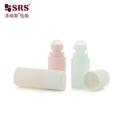 Buy RPPC1-60ML CR Cap Double-Wall 2 oz PCR PP Recycled Material Roller Ball Bottle For Massage Gel online manufacture