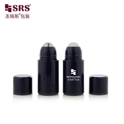Buy RPPE 50ml 75ml Black Injection Color PP PCR Glossy Empty Roll On Bottle For Antiperspirant online manufacture