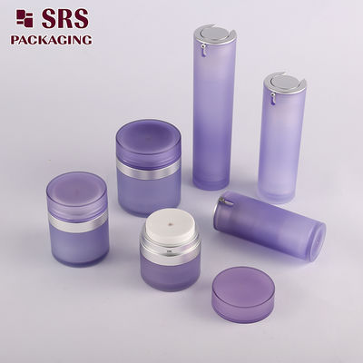 Buy SRS wholesale plastic skincare airless acrylic jar and lotion bottle cosmetic packagingset online manufacture