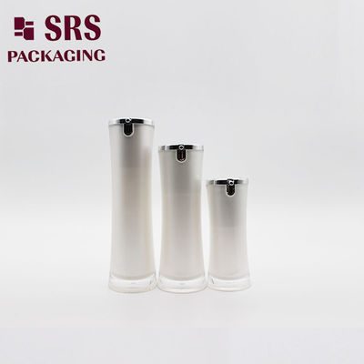Buy black special shape 15ml 30ml 50ml acrylic lotion round bottle online manufacture