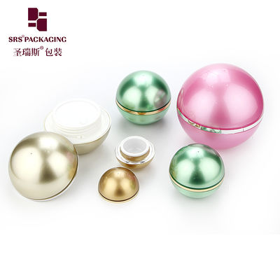 Buy J010 ball shape designer plastic jars for cosmtic online manufacture