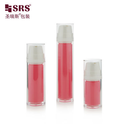 Buy SRSA404 15ml 30ml 50ml Double Wall Clear AS Plastic Cosmetic Lotion Foundation Bottle Customized online manufacture