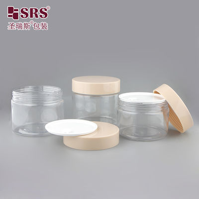 Buy PET008 200g 250g 300g Customized Color PET Plastic Facial Cream Jar Container Packaging Wholesale online manufacture