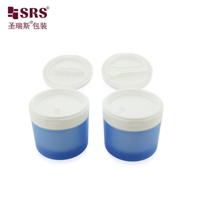 Buy SRS1 120g 150g Luxury Empty Toner Pads Plastic Double Wall PP PCR Jar With Flip Cap Tweezer and Spoon online manufacture