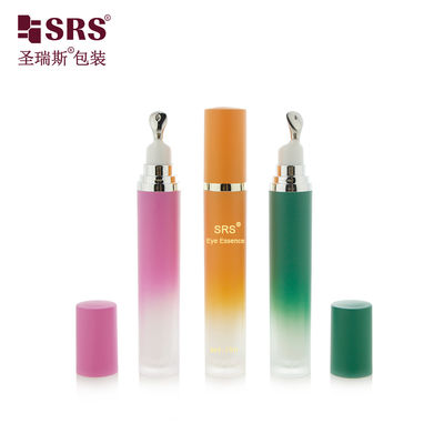 Buy LR001 15ML 20ML Luxury Acrylic Bottle With Metal Applicator Zinc Alloy Material Head For Eye Cream online manufacture