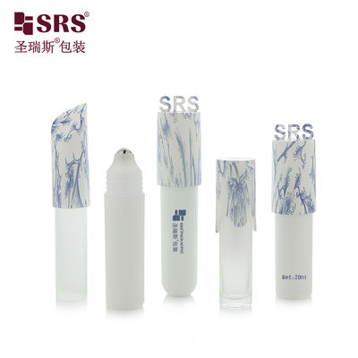 Buy BLPM-10ML Clear Transparent Glass Roll On Bottle With Unique Shape Plastic Cap Mold Opening online manufacture