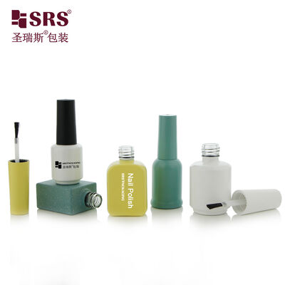 Buy Customize Color Glass Bottle With Brush For Nail Polish Empty Makeup Bottles Packaging Painted Color With Logo Printing online manufacture