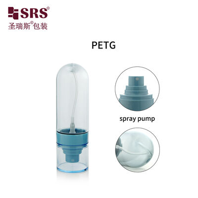 Buy PETG02 30ml 50ml 60ml 80ml 100ml Empty Custom Semi-transparent Colored Blue PETG Spray Pump Bottle For Skincare Toner online manufacture
