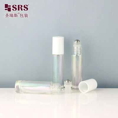 Buy BLPM-10ML SRS Electroplated Iridescent Glass Roll-On Bottles for Perfume Customizable Luxury Cosmetic Packaging with Stainless Steel Roller Ball online manufacture
