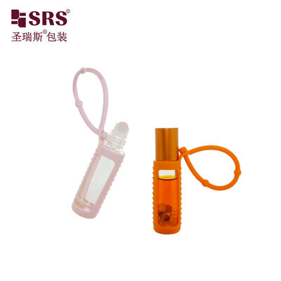 Buy BLPM-10ML Thick Wall Clear Glass Roll On Bottle With Silicone Cover For Perfume Oil online manufacture