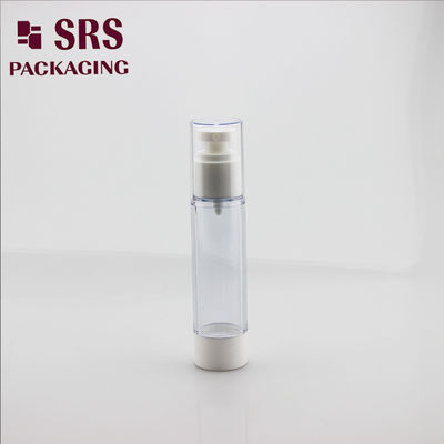 Buy A027 trasnparent plastic bottle cosmetic essence serum pump airless bottle online manufacture