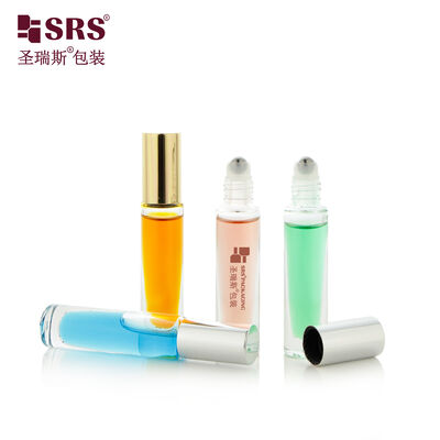 Buy GB1 5ml Cute Customize Painted Empty Thick Bottom Glass Roll On Perfume Bottle online manufacture