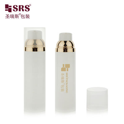 Buy PA0202A 30ml 50ml 75ml 100ml Injection Custom Color Glossy Silk Screen Printing Airless Bottle For Foundation online manufacture