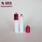 injection white plastic bottle with metalized plastic cap for liquid medicine roll on bottle 5 ml