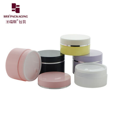 Buy SRSQ Single Wall Empty PP Plastic Cream Jar Customized Color For Cosmetic Facial Cream online manufacture