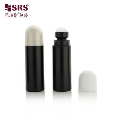 Buy RPPD 3 oz Customized Black Bottle With Dome Cap For Men Cooling Relief Gel Roller Bottles online manufacture
