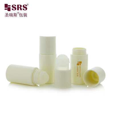 Buy Eco Friendly PET Roll On Bottle 50ml Screw Neck Empty Cosmetic Container For Body Oil Deodorant Eye Serum Packaging online manufacture