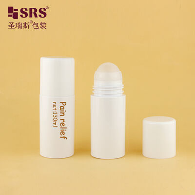 Buy 130ml PET Roll On Bottle Large Capacity Empty Roller Bottles for Body Care Gel Deodorant Liquid online manufacture
