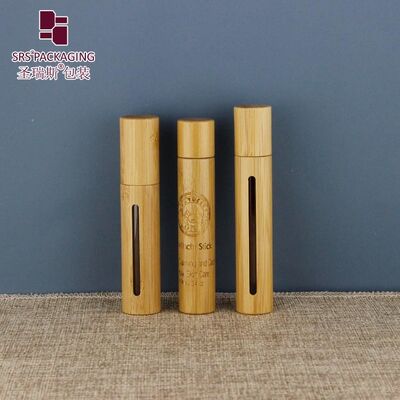Buy Natural Organic 10ml Bamboo Outer Shell Roll‑on Bottle Glass Inner Vial Stainless Steel Roller Ball Refillable Aromatherapy Oil Cosmetic Empty Bottle online manufacture