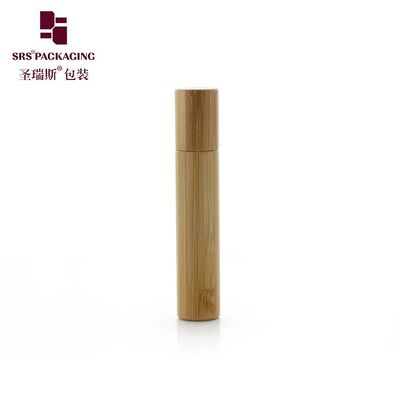 Buy 8ml Natural Bamboo Roll‑on Bottle Glass Inner Liner Stainless Steel Ball Custom Logo Cosmetic Essential Oil Packaging online manufacture
