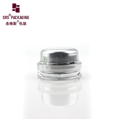 Buy paint grey acrylic round plastic night cream matte cosmetic jar online manufacture