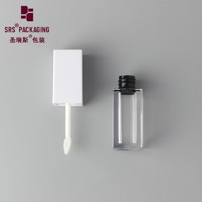 Buy square shape clear plastic injection cosmetic lipgloss package online manufacture