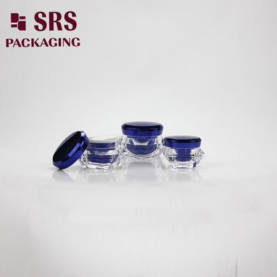 Buy diamond shape 5g 15g 30g 50g double wall luxury face mask acrylic containers with lids online manufacture