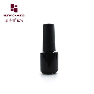 Buy empty luxury 3ml mini paint black glass polish nail container online manufacture