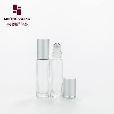 Buy 10ML 1/3 oz glass clear thick wall empty roller bottles essential oil online manufacture