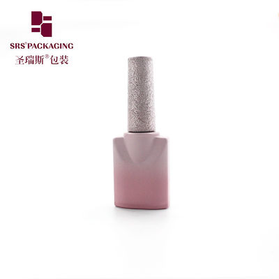 Buy custom gradual pink color glass empty nail polish bottle 10ml online manufacture