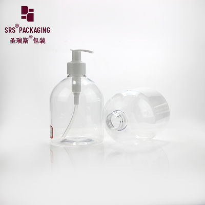 Buy round shoulder plastic empty transparent hand sanitizer pet bottle 300ml online manufacture