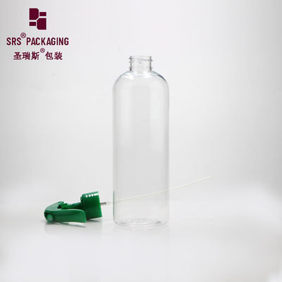 Buy 250ml clear PET green screw pump empty cleaner mist spray pet bottle online manufacture