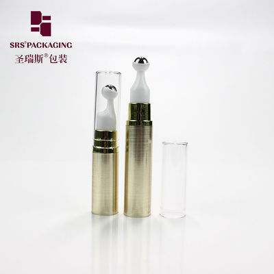 Buy mini round empty plastic roller ball skin care 5ml airless pump bottle online manufacture