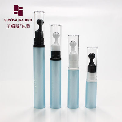 Buy travel size plastic roller metal ball massage serum airless pump bottle 10ml online manufacture
