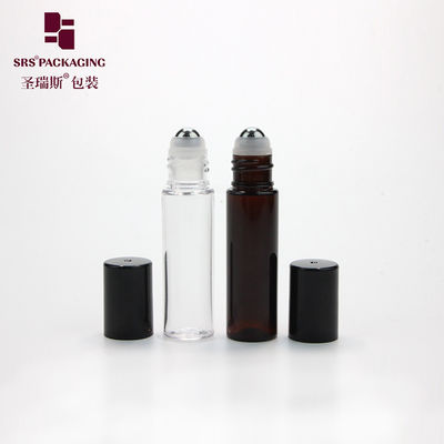 Buy 10ml transparent amber empty plastic PET skin care lip gloss roll on tube online manufacture
