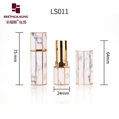 Buy octagon unique shape mini custom pattern empty lipstick tube online manufacture