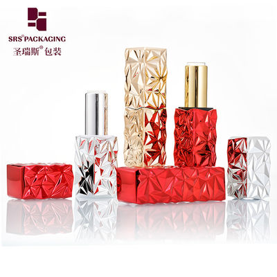 Buy 3.5g unique design shiny red gold silver luxury empty lipstick container online manufacture